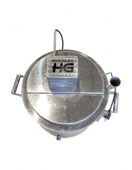 CHOCOLATERA VINTAGE BAÑO MARIA 30 LITROS CON MOTOR A GAS