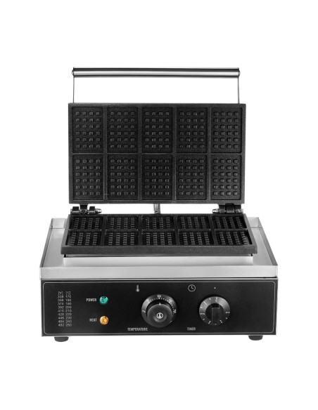 Gofrera para Hacer 10 Gofres Rectangulares