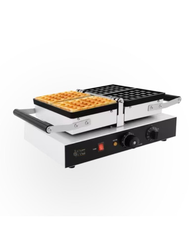 GOFRERA PARA 2 GOFRES CON SUPERFICIE DE COCCIÓN...