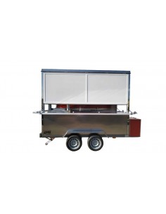 REMOLQUE  3X2 DOBLE EJE  HG SIN MAQUINARIA COLOR BLANCO 2