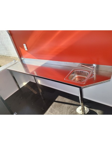 REMOLQUE  3X2 DOBLE EJE  HG SIN MAQUINARIA COLOR BLANCO