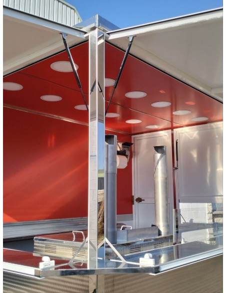 REMOLQUE  3X2 DOBLE EJE  HG SIN MAQUINARIA COLOR BLANCO