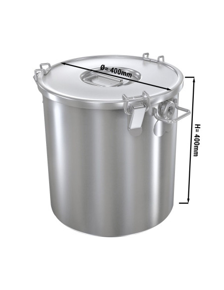 DEPOSITO PARA VACIADO DE ACEITE HERMÉTICO 36 LITROS - 40 CM