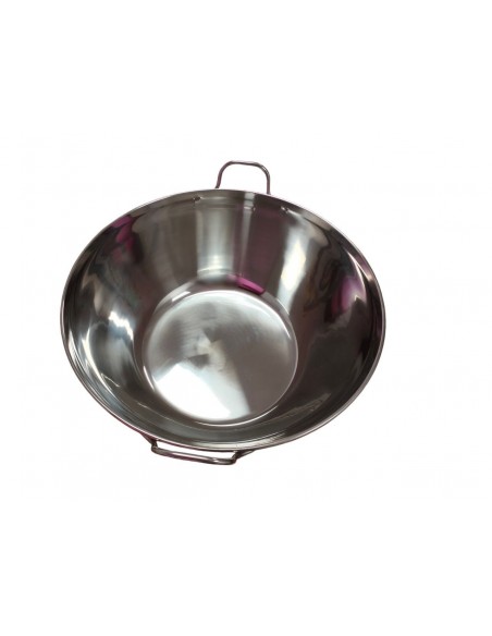 CALDERO ACERO INOX. 70  CM SEMICURVO