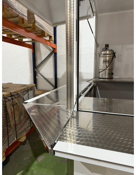 REMOLQUE  3X2 DOBLE EJE  HG SIN MAQUINARIA COLOR BLANCO 2 EJE