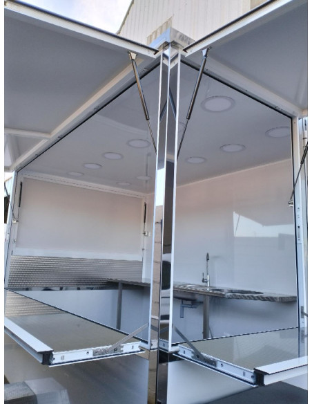 REMOLQUE  3X2 DOBLE EJE  HG SIN MAQUINARIA COLOR BLANCO 2 EJE