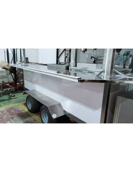 REMOLQUE  3X2 DOBLE EJE  HG SIN MAQUINARIA COLOR BLANCO 2 EJE
