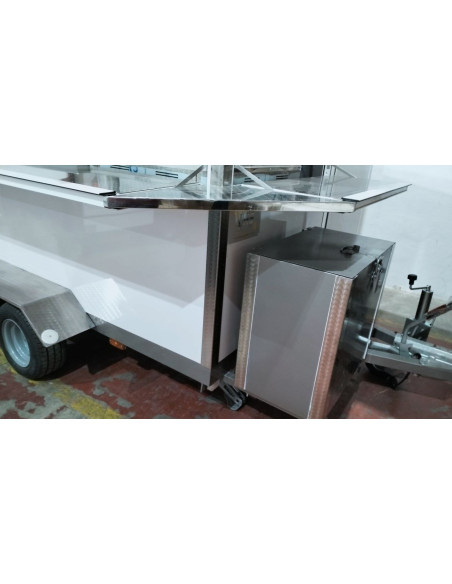 REMOLQUE  3X2 DOBLE EJE  HG SIN MAQUINARIA COLOR BLANCO 2 EJE