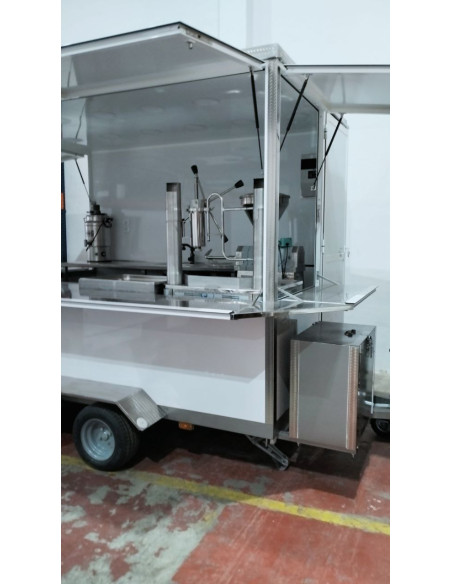 REMOLQUE  3X2 DOBLE EJE  HG SIN MAQUINARIA COLOR BLANCO 2 EJE