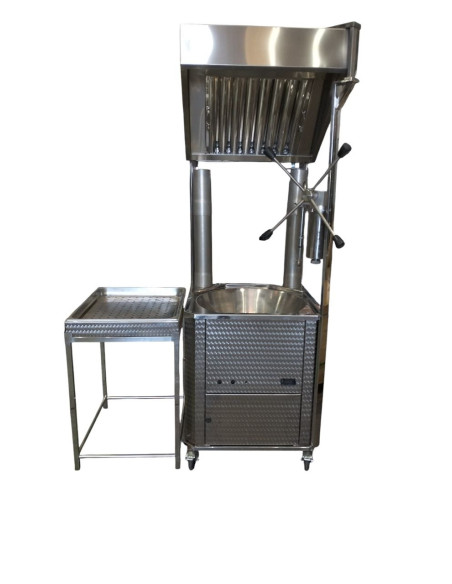 COMBI FOGÓN CON EXTRACTOR DE HUMO PORTATIL Y TELESCÓPICO