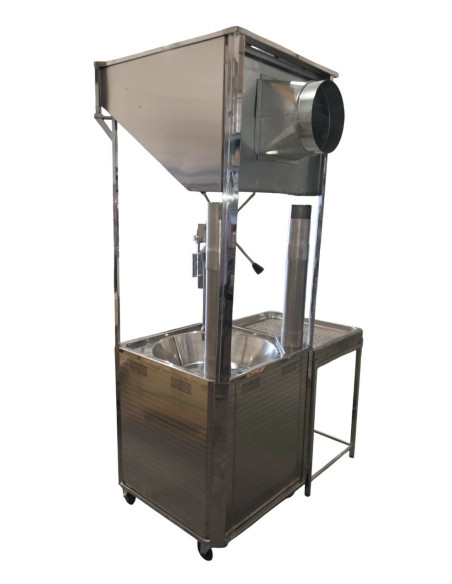 COMBI FOGÓN CON EXTRACTOR DE HUMO PORTATIL Y TELESCÓPICO