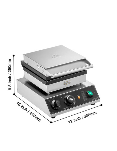 GOFRERA DE GOFRES RECTANGULARES EN ACERO INOX