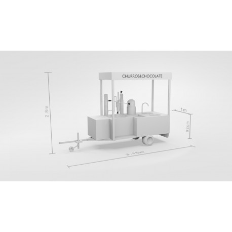 MINI CARRITO CHURRERÍA ESPECIAL EVENTOS Y MERCADOS
