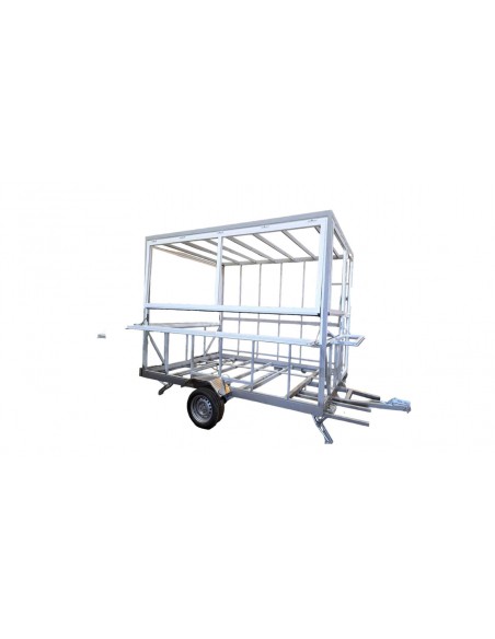 REMOLQUE SIN MAQUINARIA DE COLOR AMARILLO