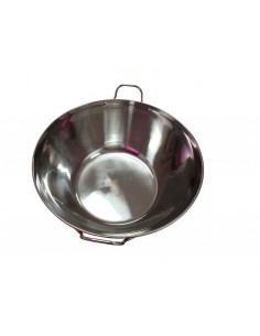 BARREÑO ACERO INOX. 50  CM SEMICURVO