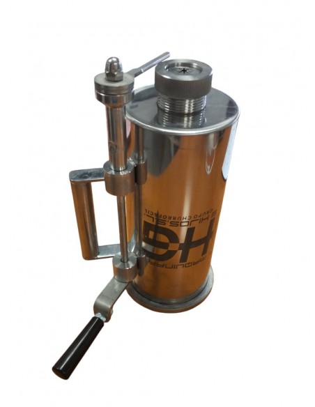 VASO ADICIONAL PARA DOSIFICADORA MANUAL 2 KG  ACERO INOXIDABLE CON CORTADOR CON UNA ESTRELLA DE 6 O 8 PUNTAS