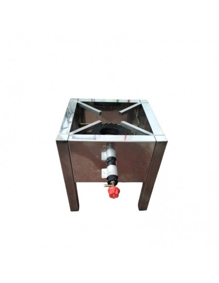 CHOCOLATERA VINTAGE BAÑO MARIA 30 LITROS CON MOTOR A GAS